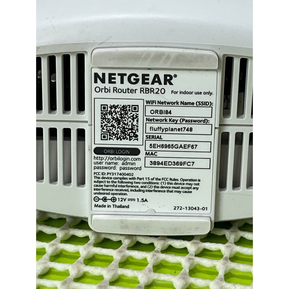 Netgear Orbi RBR20 Router White-WORKS No Adapter‎ - Picture 8 of 11